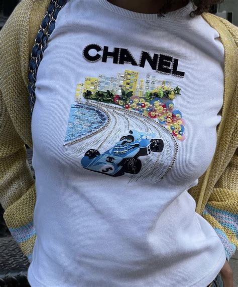 f1 chanel t shirt price|chanel's t-shirts.